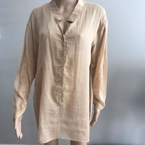 Victor and Rolf tunic blouse dress brown Sz M-L
